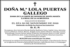 M.ª Lola Puertas Gallego